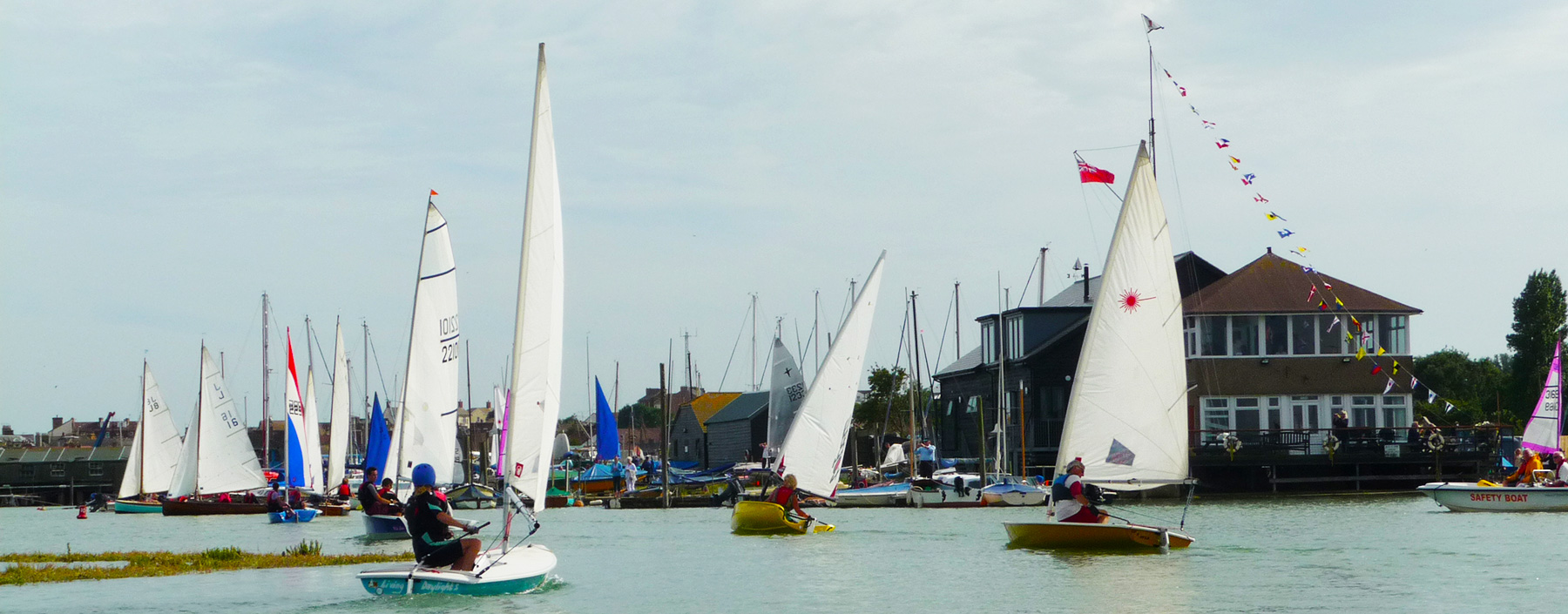 clubhouse with sailing boats